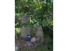乗光寺跡に建つ「蓮如上人三宝鳥霊地」の碑