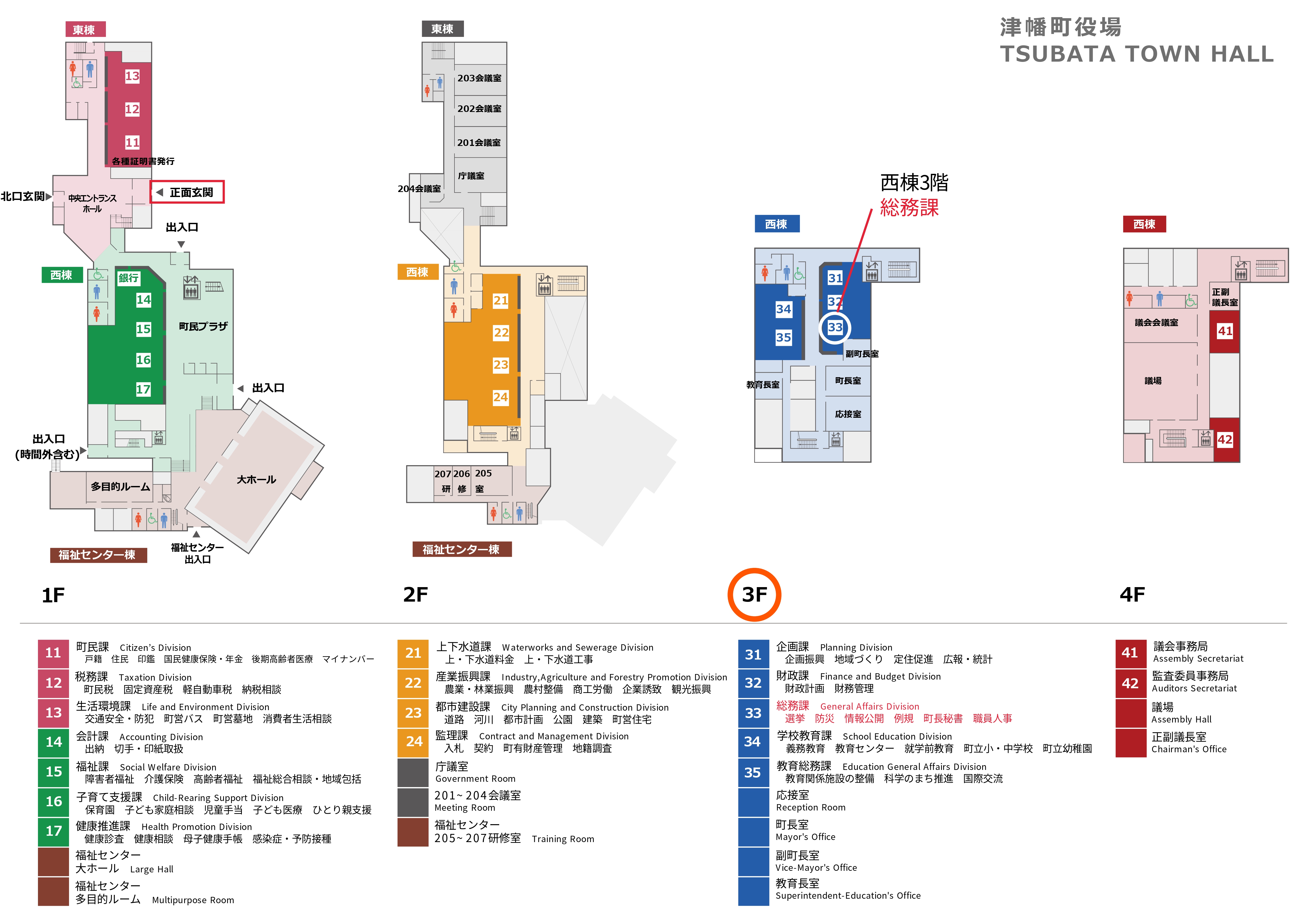 総務課案内図