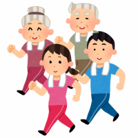 歩く