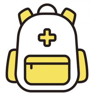 リュックサックのイラスト